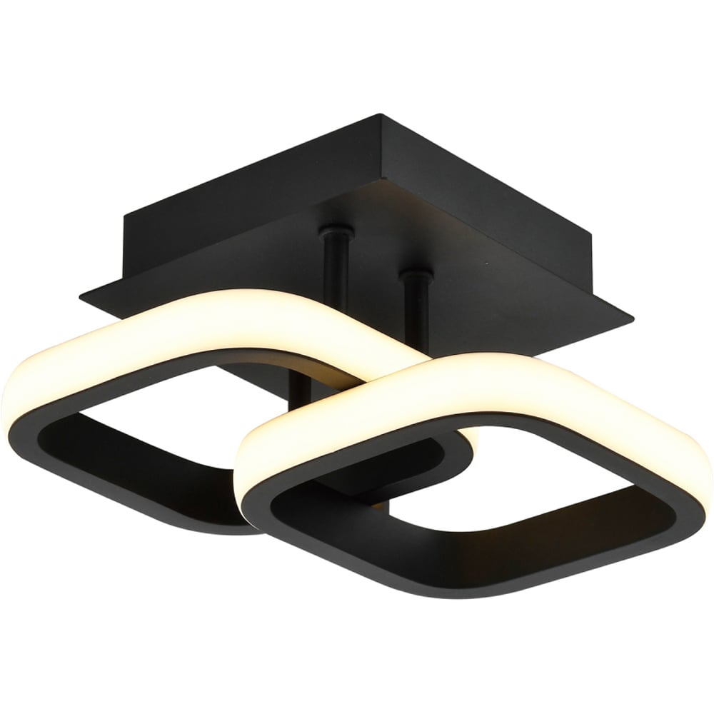 Happy Homewares Double Head Matt Black LED Ceiling Light Image 5