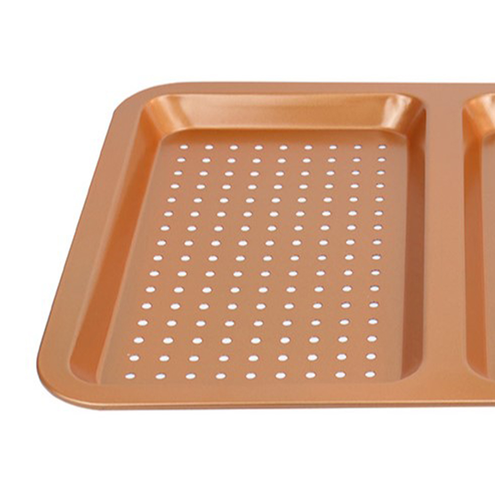 Cermalon Non Stick Twin Section Copper Baking Tray Image 2