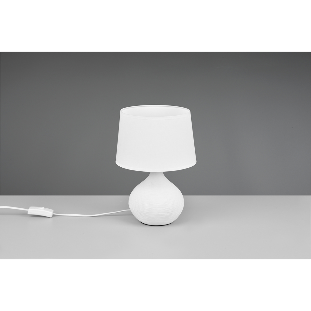 TRIO Martin White Table Lamp Image 2