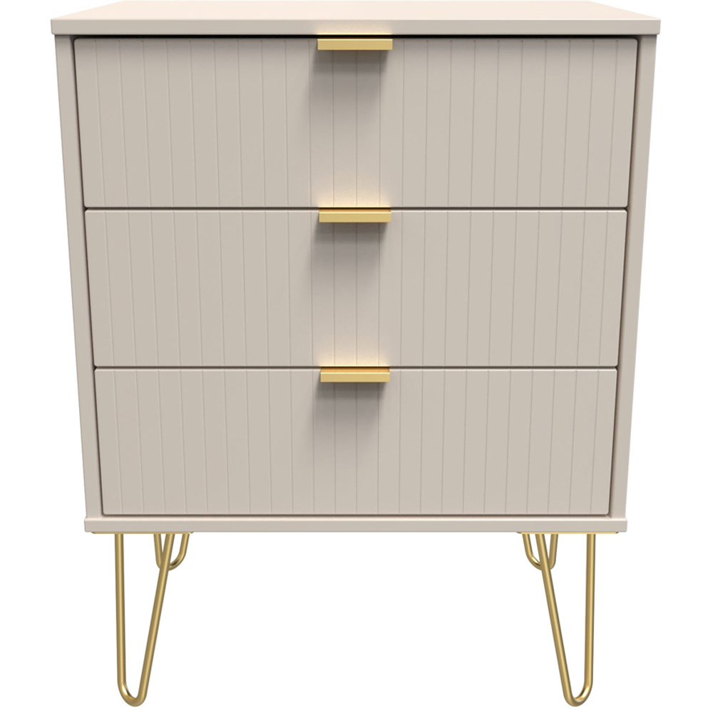 Crowndale Linear 3 Drawer Kashmir Matt Chest of Drawers Ready Assembled Image 3