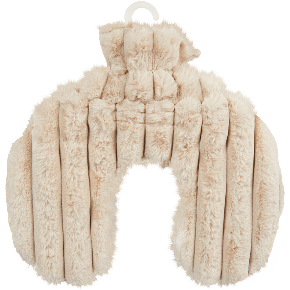Faux Fur Hot Water Bottle for Neck - Grey or Cream Image 5