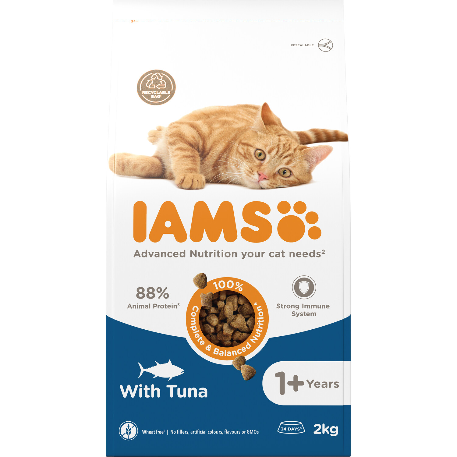 Iams Vitality Adult Cat Food - Tuna Image 2