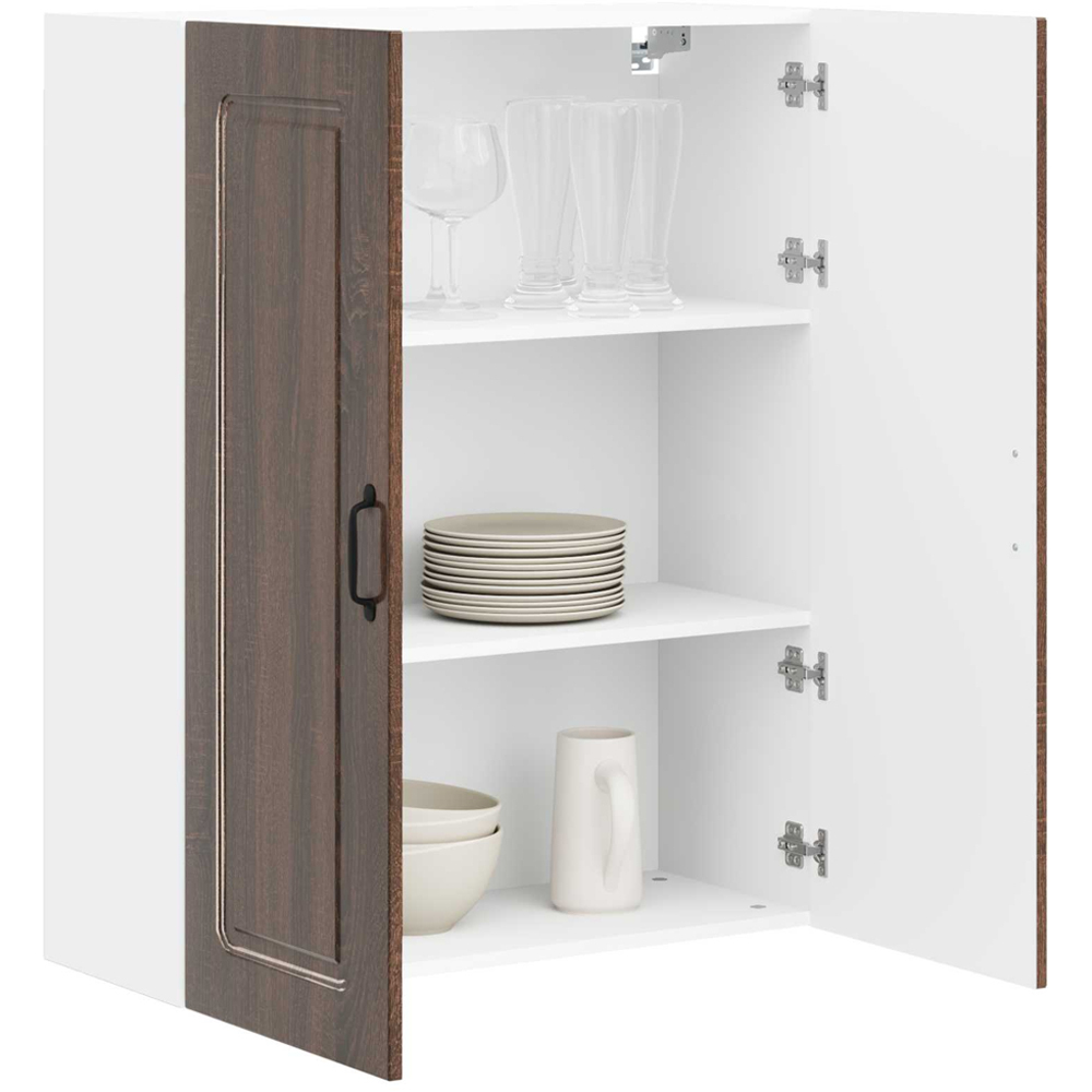 vidaXL 2 Door Grey Sonoma Kitchen Wall Cabinet Image 3