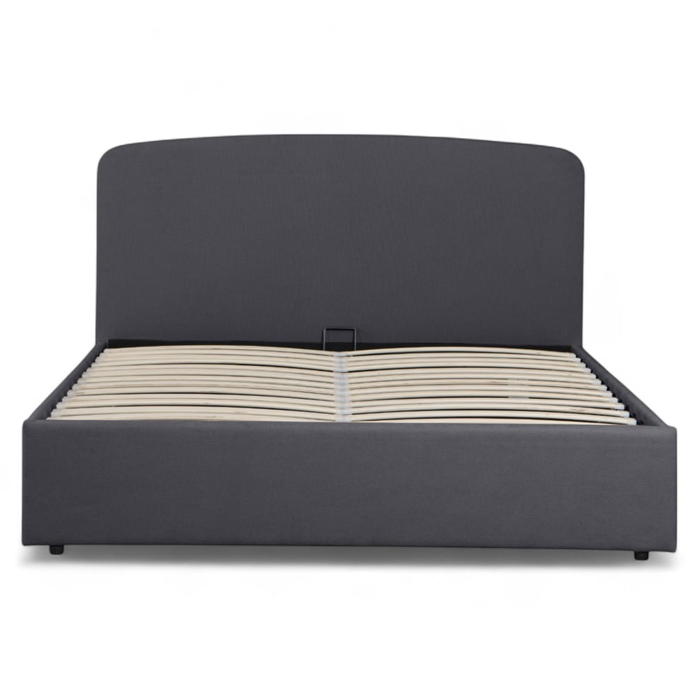 OAT Home Delamere King Size Charcoal Grey Ottoman Bed Image 3