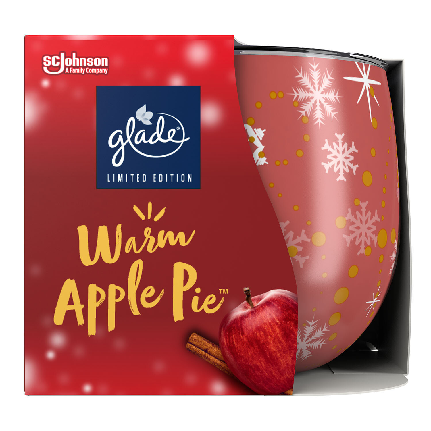 Glade Winter Scented Candle Warm Apple Pie Image