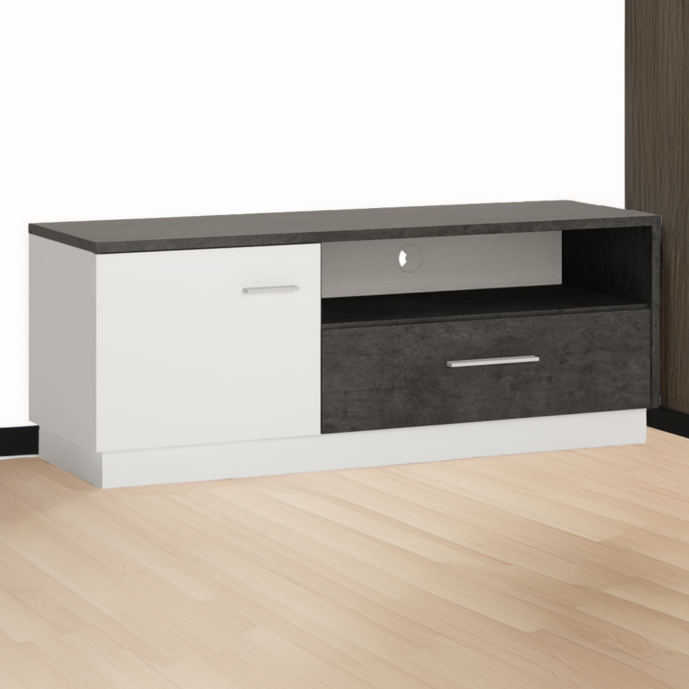 Florence Zingaro Single Door Single Drawer Single Shelf TV Unit Image 1