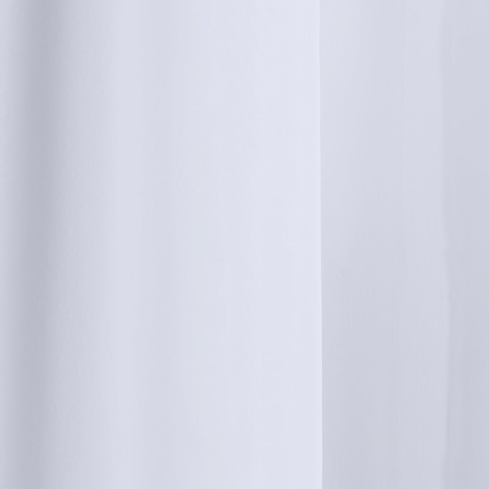 Tyrone Textiles Crystal White Plain Sheer Voile Panel Curtain 140 x 274cm Image 2