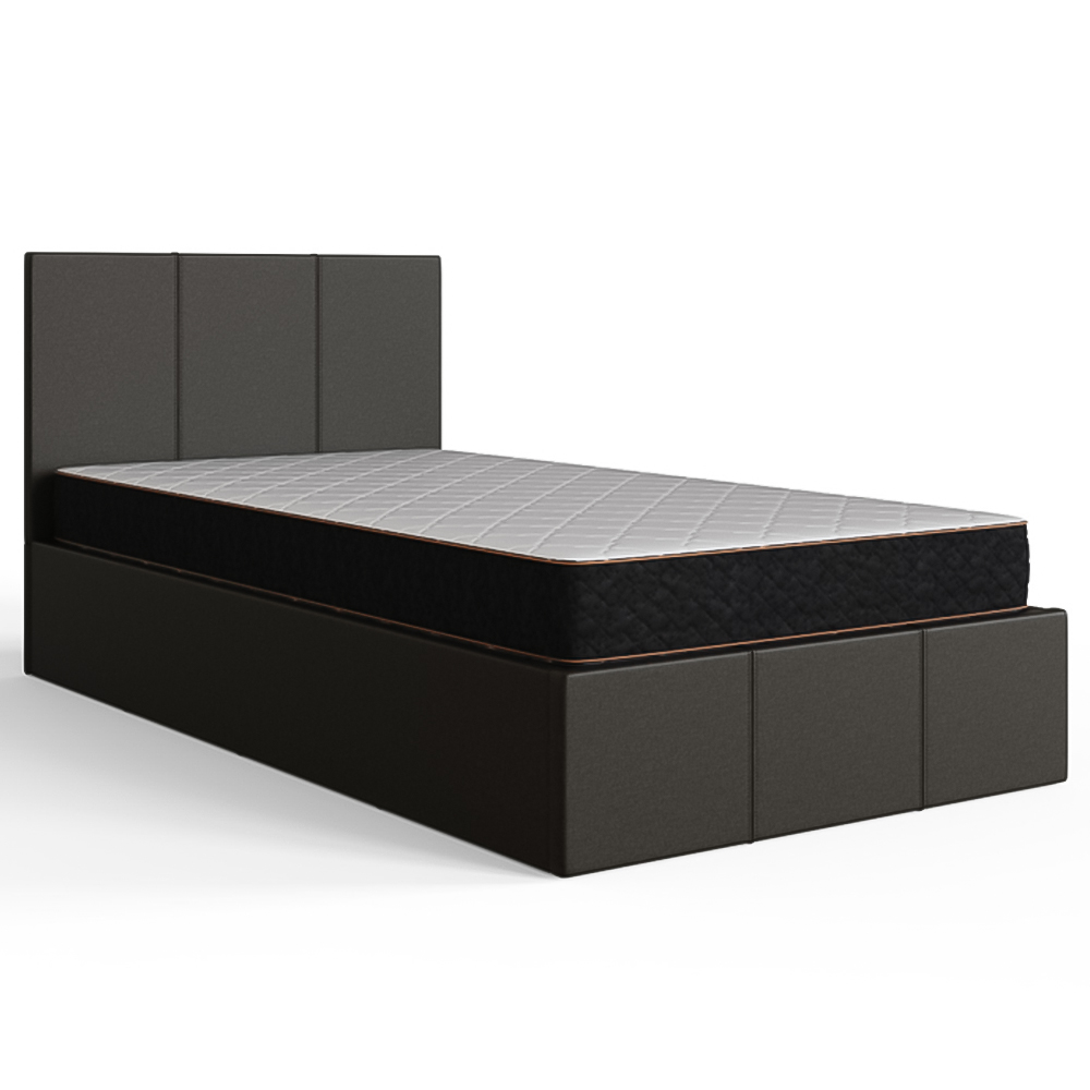 GFW Single Grey Side Lift Ottoman Bed Image 2