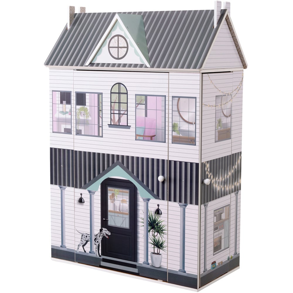 Teamson Kids Dreamland Multicolour 3 Side Open Farmhouse Doll House Image 1