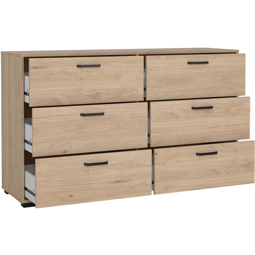 Florence Sofia 6 Drawer Jackson Hickory Chest of Drawers Image 4