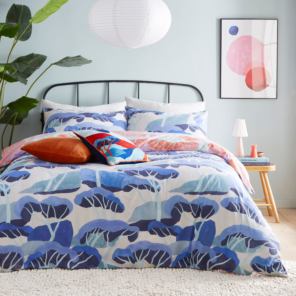 furn. D'Azure King Size Multicolour Abstract Duvet Cover Set Image 1