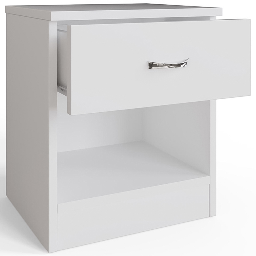 FWStyle Promo White 3 Piece Modern Bedroom Furniture Set Image 4