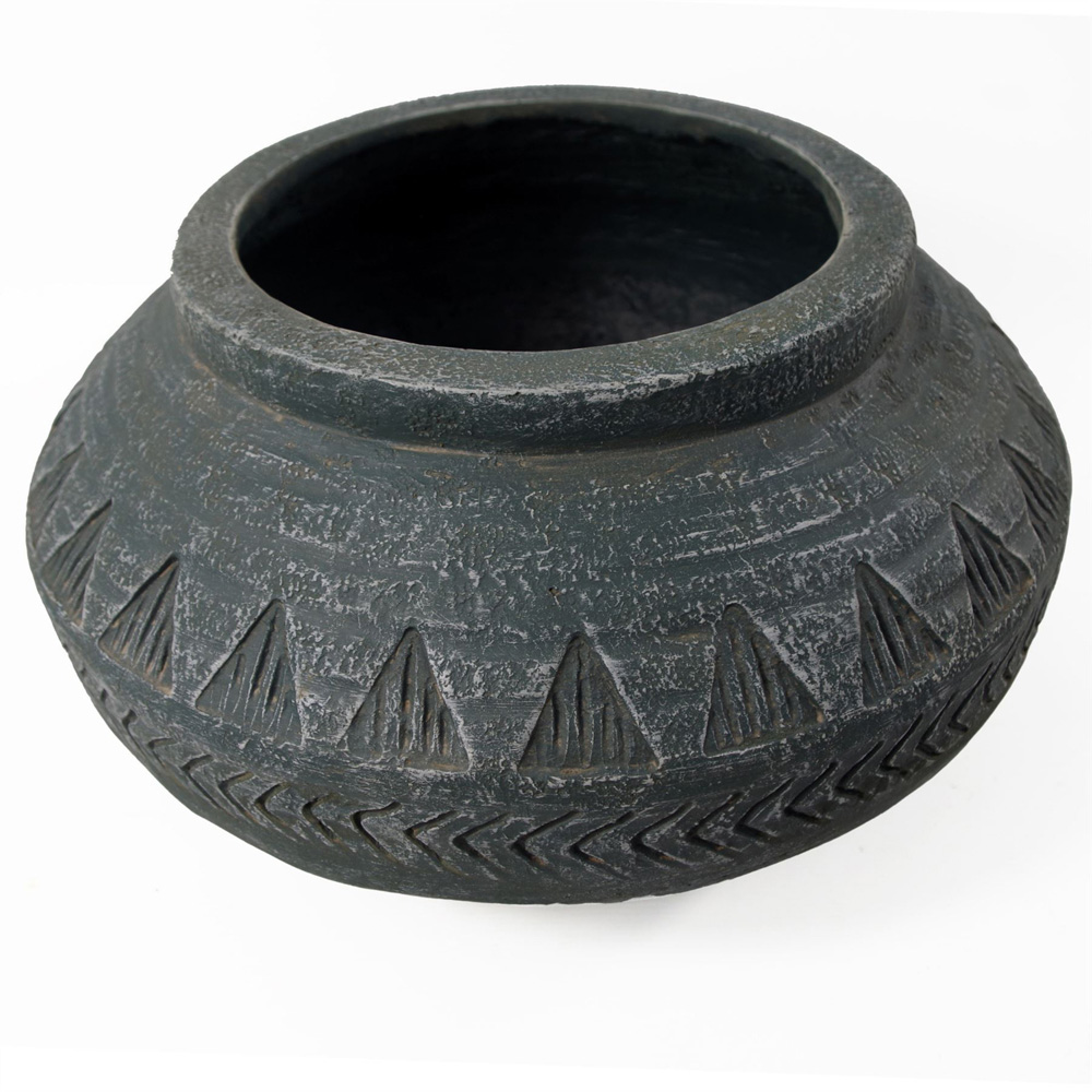 Botanik Gliese Grey Triangle Planter 21 x 40cm Image 6
