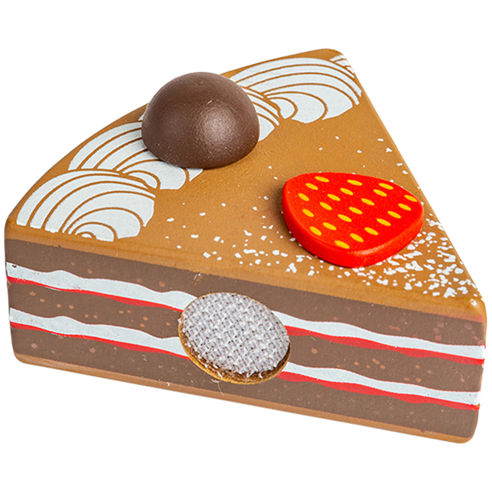 Bigjigs Toys Wooden Chocolate Cake Multicolour Image 6