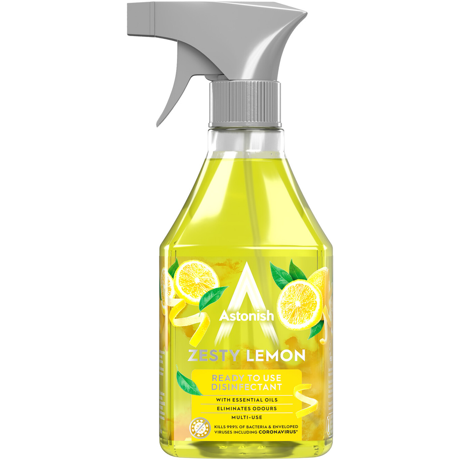Astonish Zesty Lemon Ready to Use Disinfectant 550ml Image