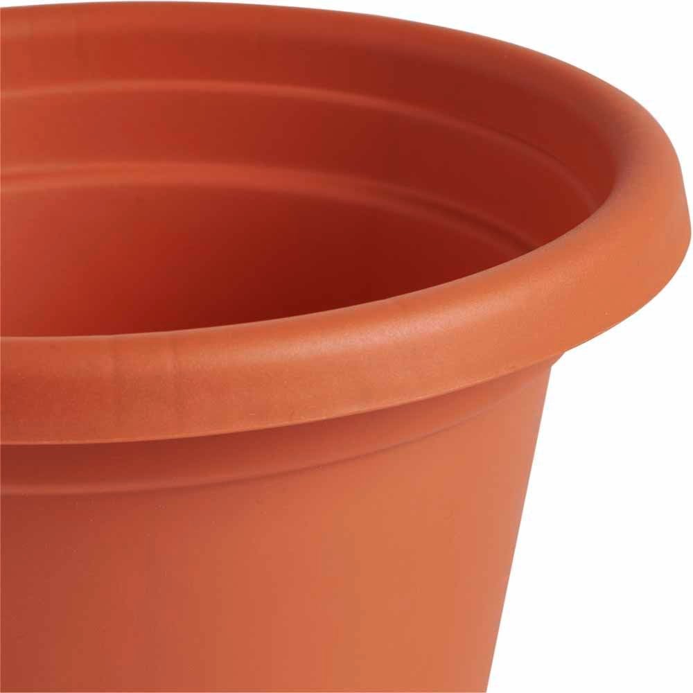Clever Pots Terracotta Plastic Round Plant Pot 19/20cm Image 2