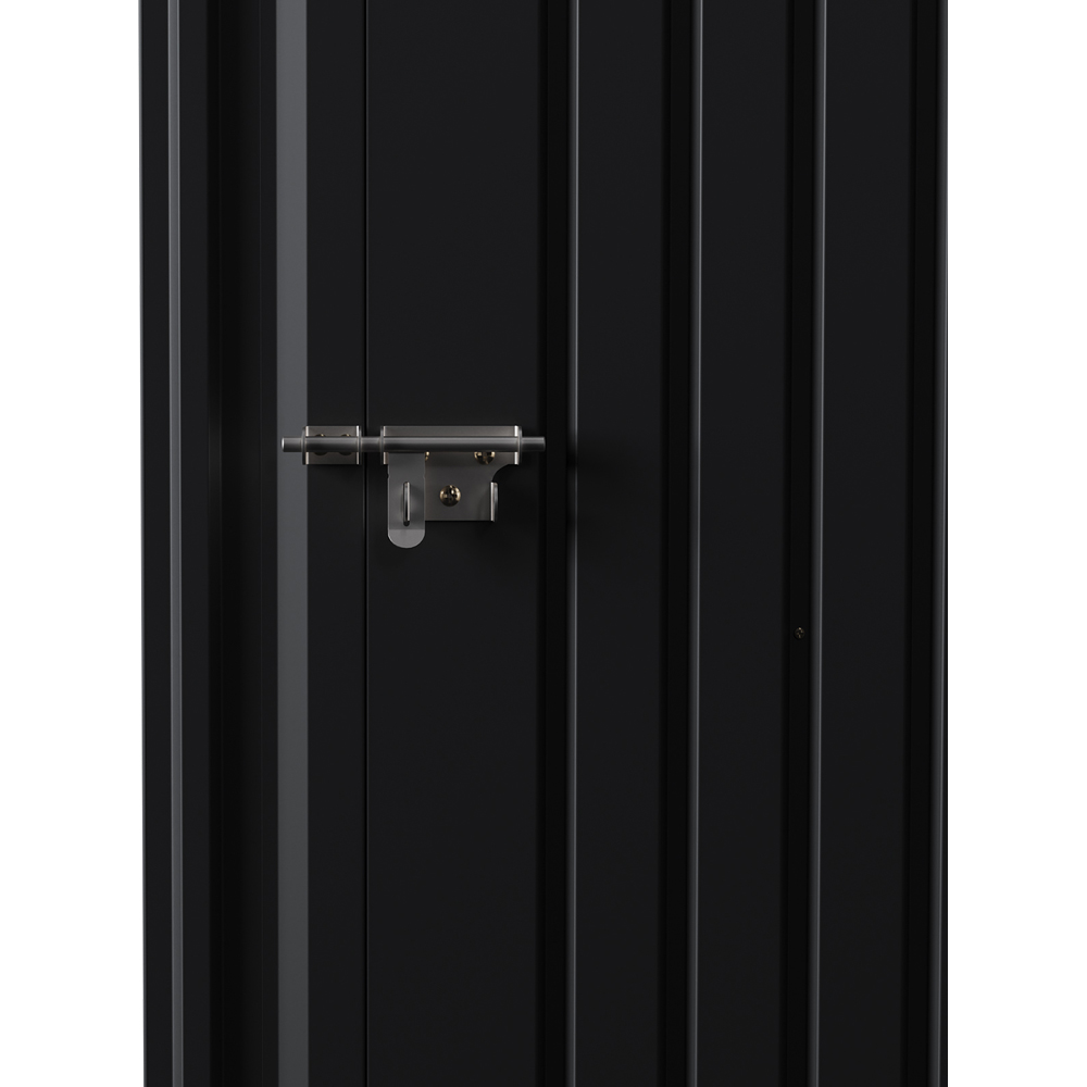 Living and Home 4 x 4ft Metal Lockable Apex Garden Storage Shed Image 7