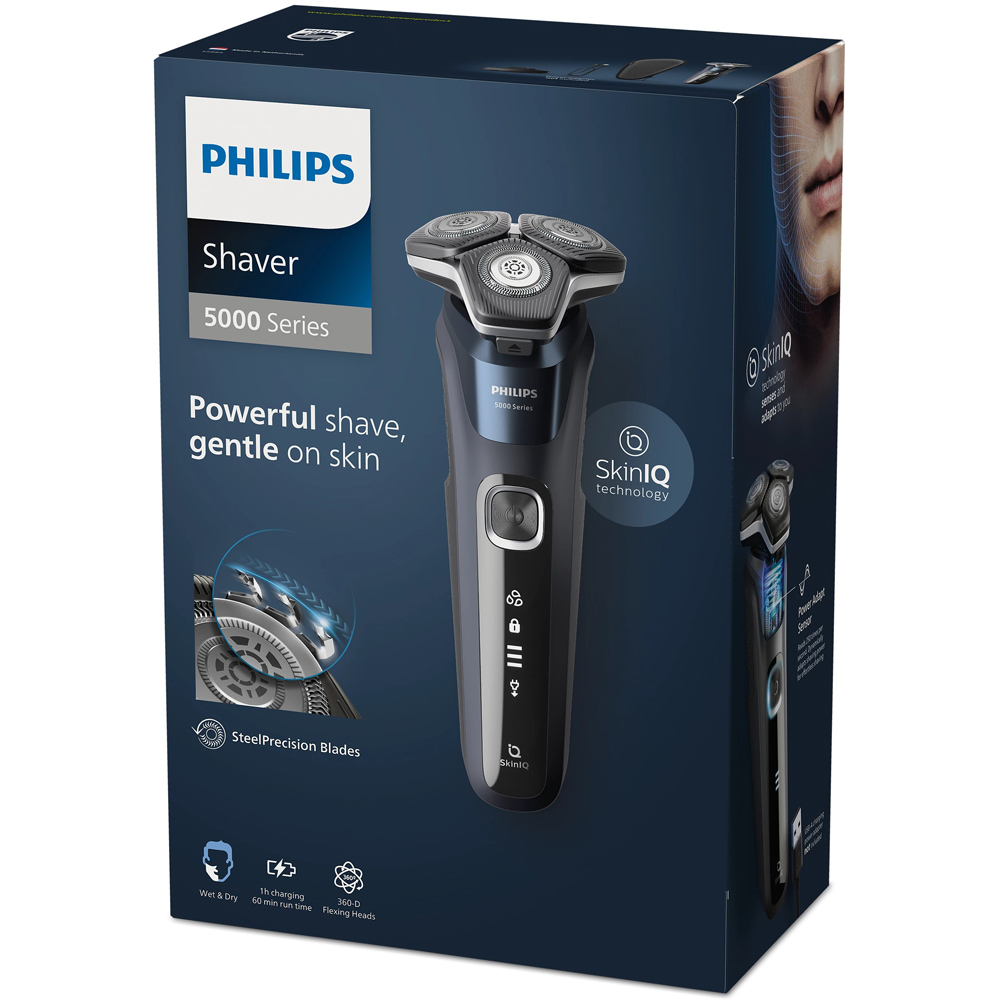 Philips 5000 Series SkinIQ Wet and Dry Electric Shaver with Precision Trimmer Image 3