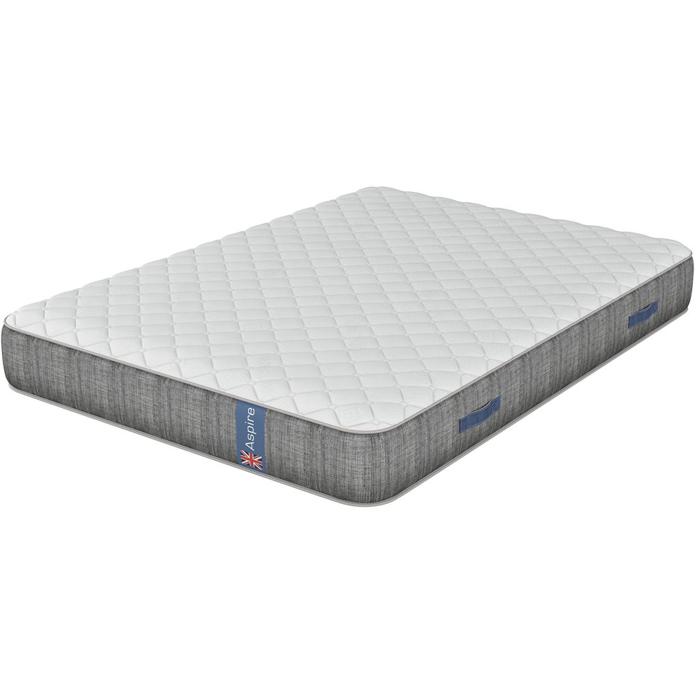 Aspire PureRest Single Medium Firm Wool Pocket Spring Hybrid Mattress Image 1