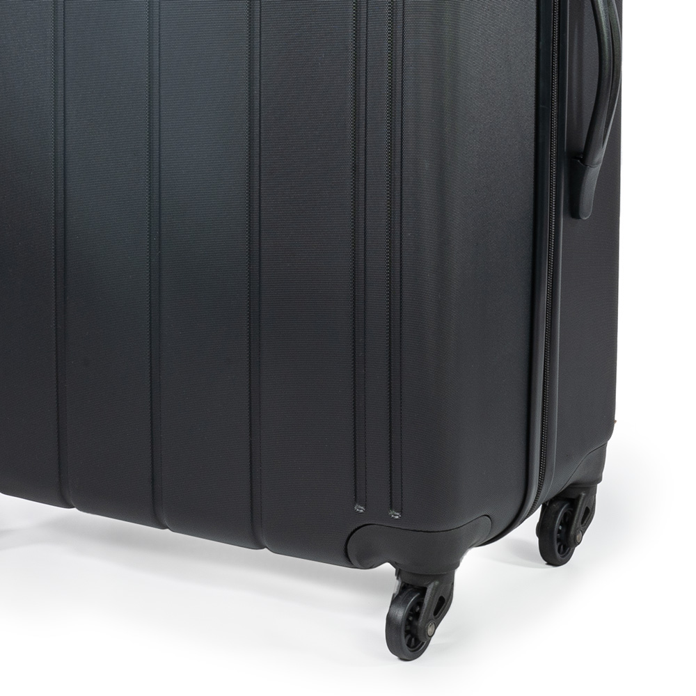 Pierre Cardin Large Black Lightweight Trolley Suitcase Image 3