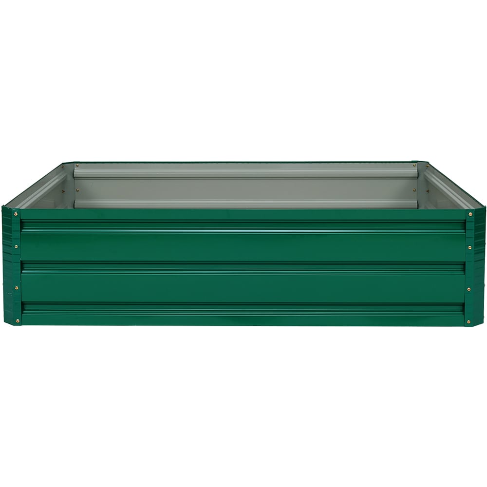 Costway Green Metal Raised Outdoor Garden Bed Image 3
