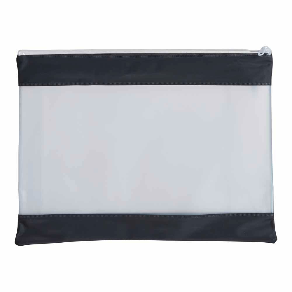 Wilko A4 PVC Zipper Bag Image 2