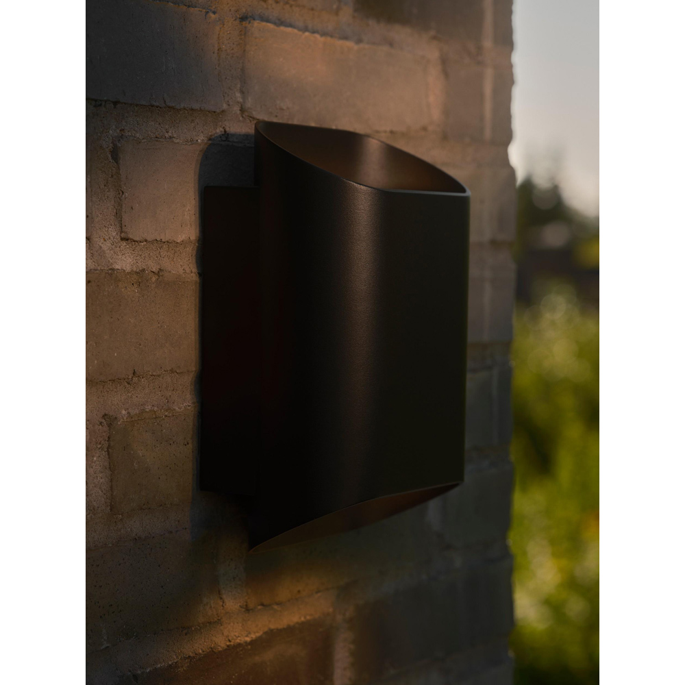 Nordlux Nico 22 GU10 Black Round Maxi Wall Light Image 9