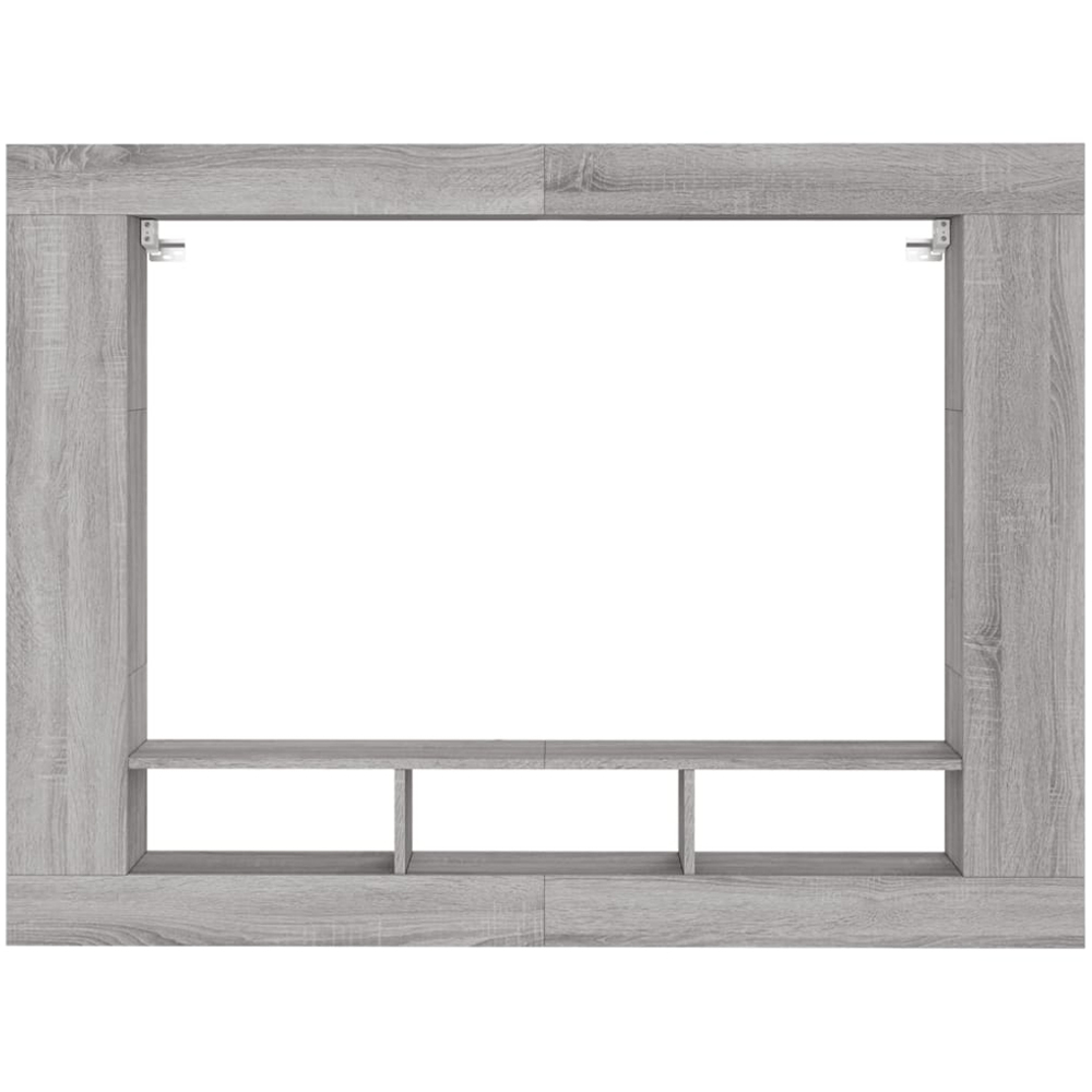 vidaXL 12 Shelf Grey Sonoma Wall Mounted TV Cabinet Image 4
