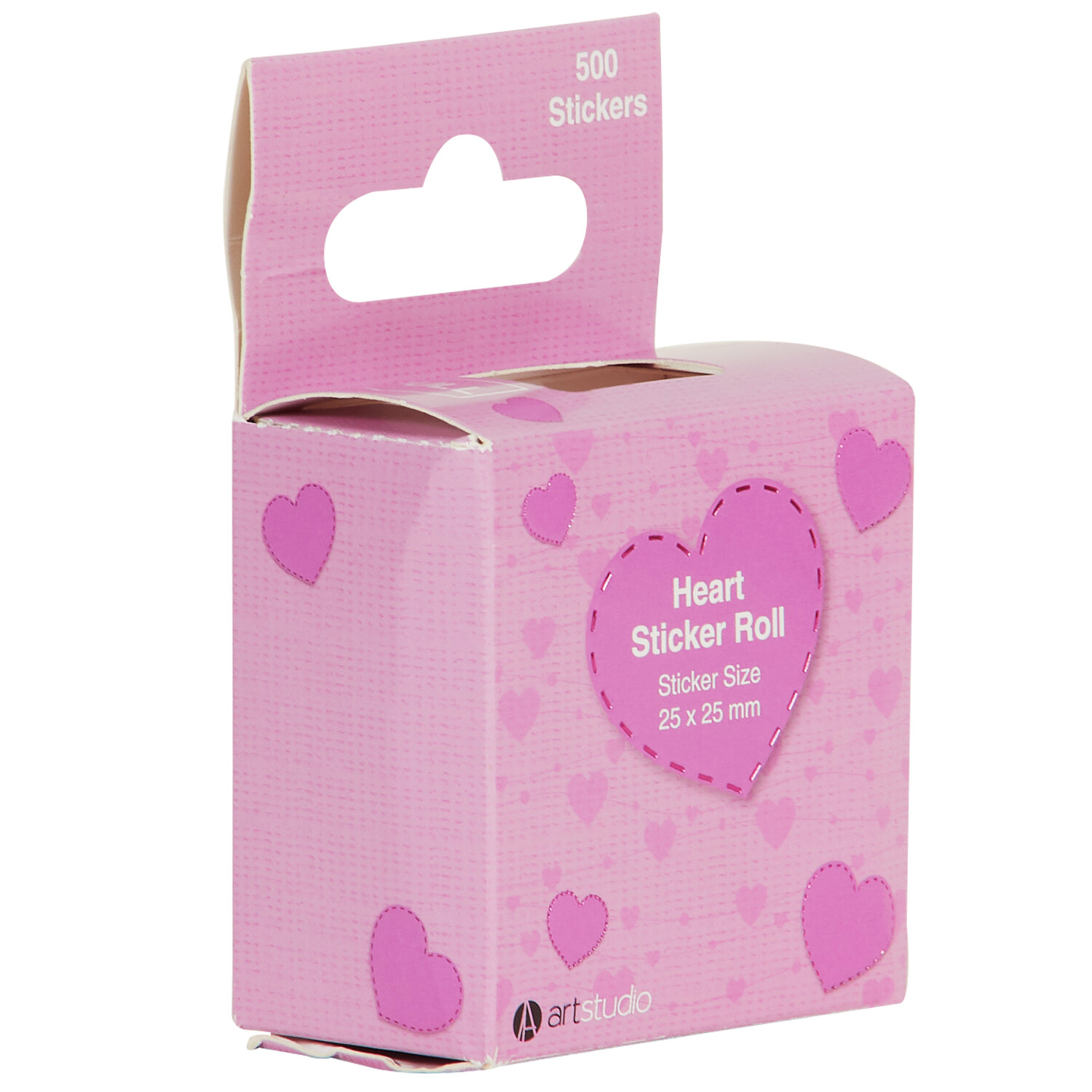 Heart Sticker Roll - Red Image 2