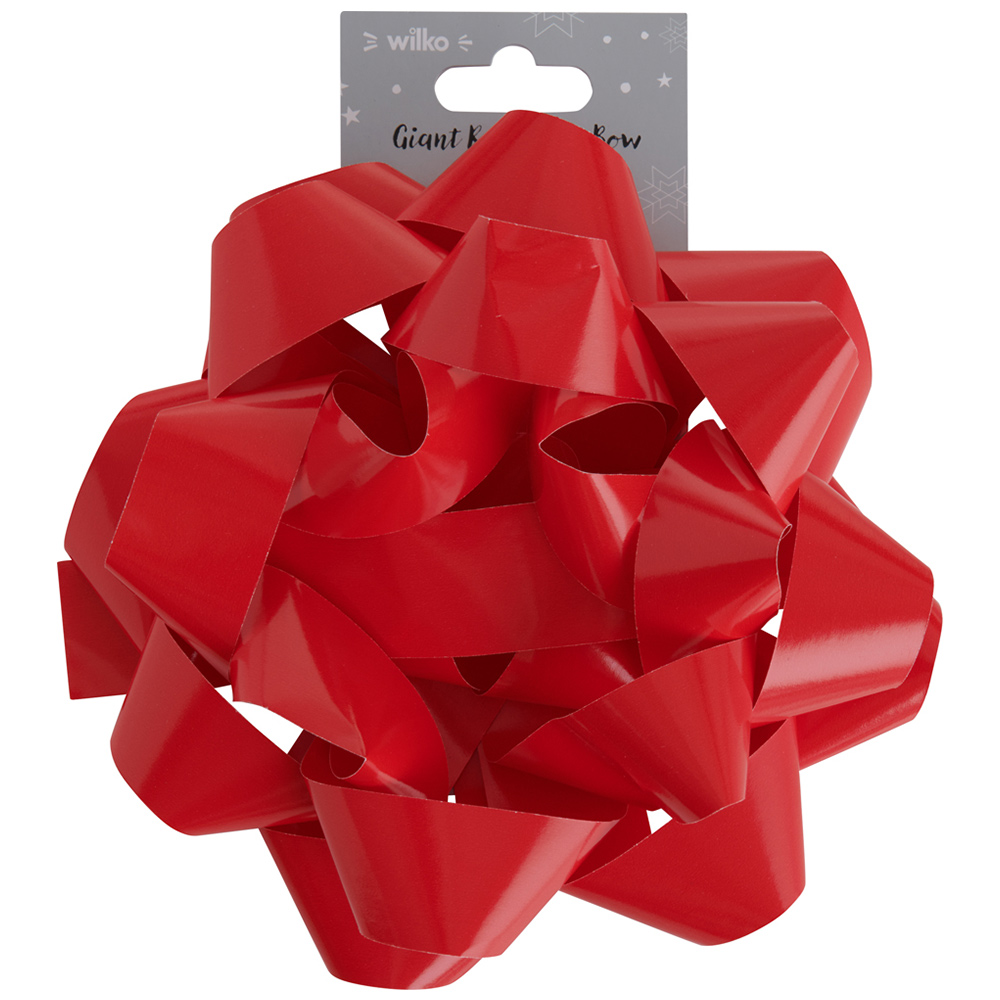 wilko Giant Red Paper Bow Image 1