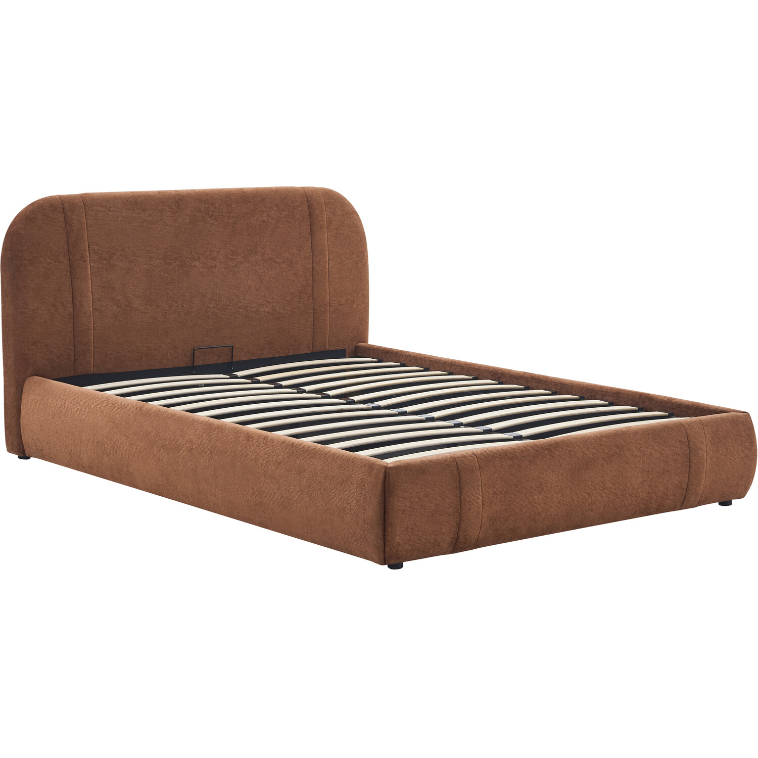 Rhea Ottoman Bed Brown King Image 4