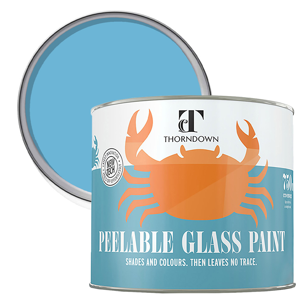 Thorndown Adonis Blue Peelable Glass Paint 750ml Image 1