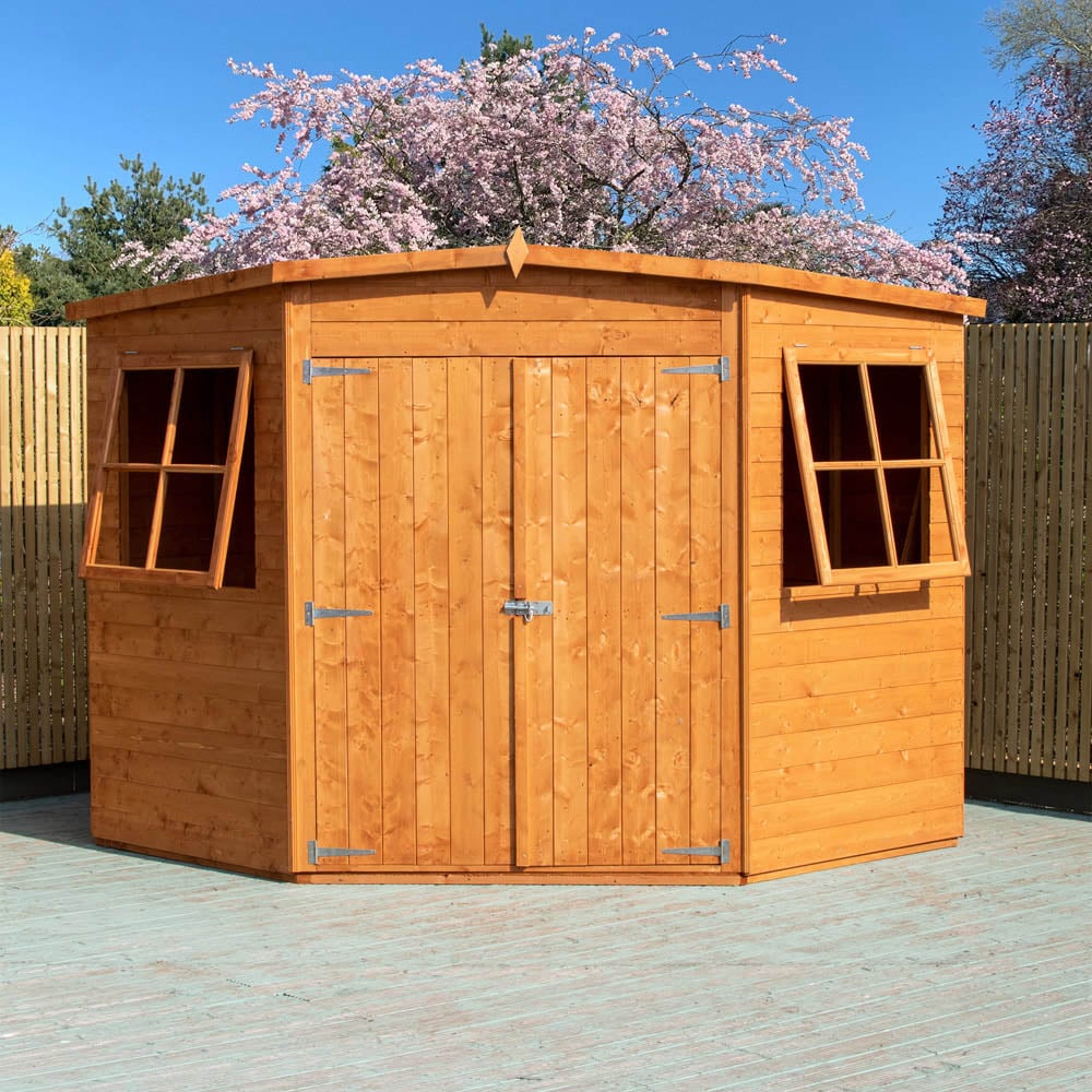 Shire 8 x 8ft Double Door Shiplap Corner Shed Image 2