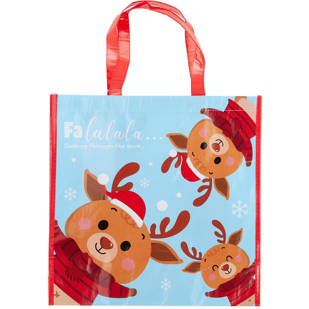 Reindeer Christmas Shopper Bag Image 1