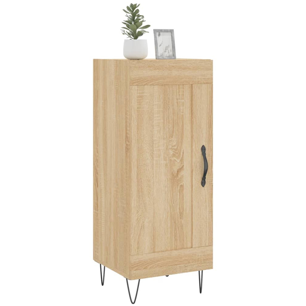 vidaXL Single Door Sonoma Oak Narrow Sideboard Image 3