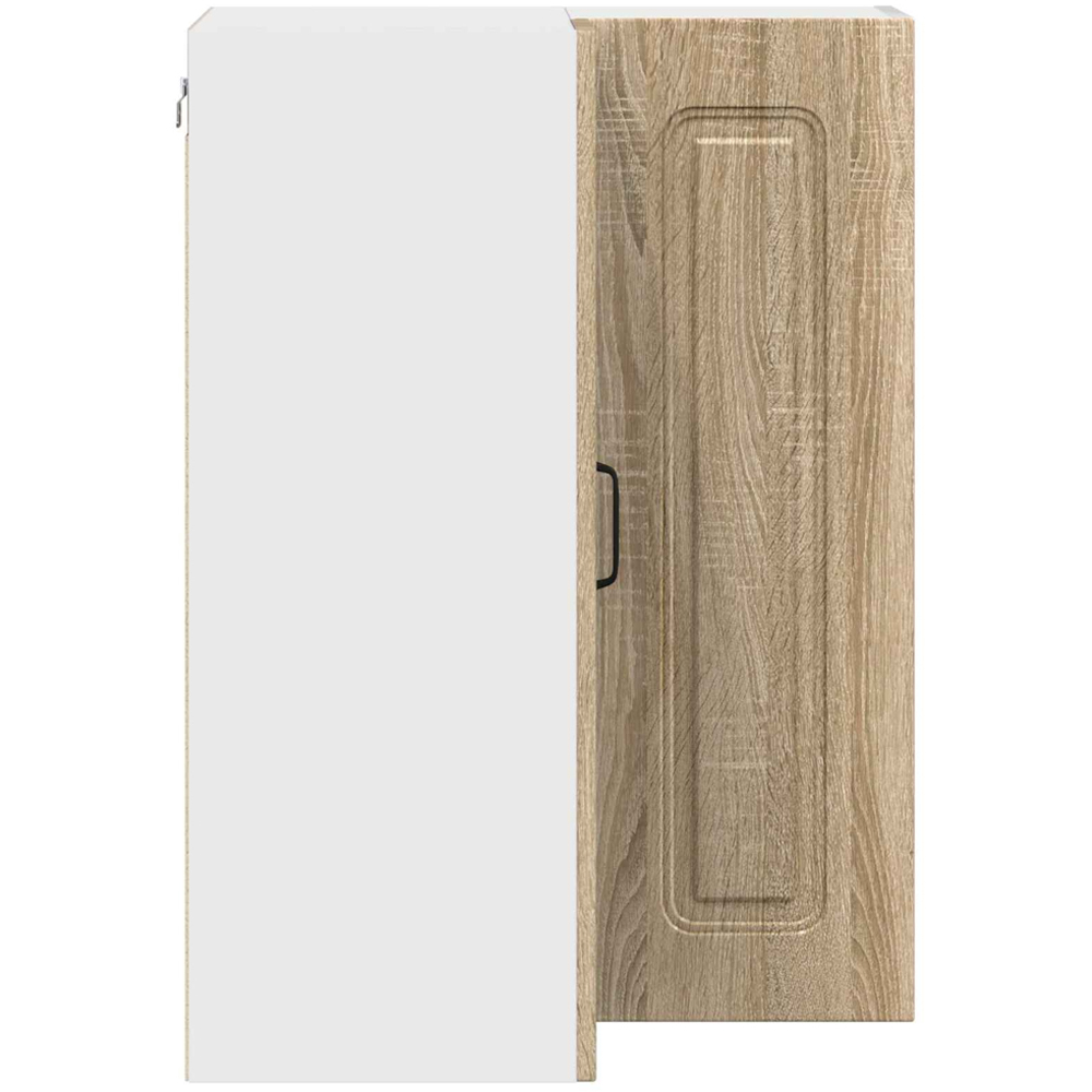 vidaXL 2 Door Sonoma Oak Kitchen Wall Corner Cabinet Image 6