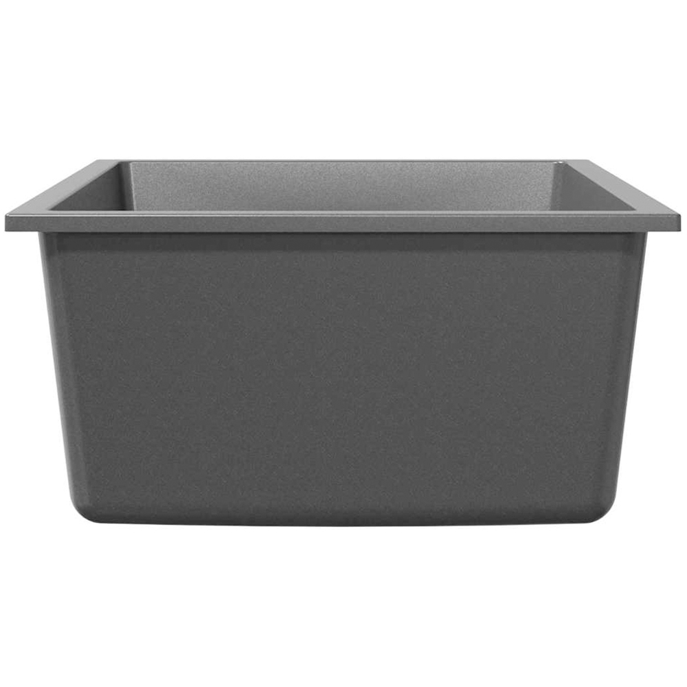 vidaXL Grey Granite Kitchen Sink 38 x 44 x 20cm Image 4