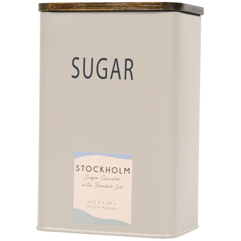 Stockholm Sugar Canister with Bamboo Lid Image 3