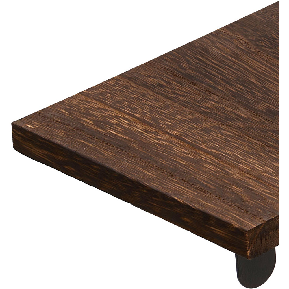 Living and Home 4 Piece Brown L-Shaped Wall-Mounted Shelf Image 5