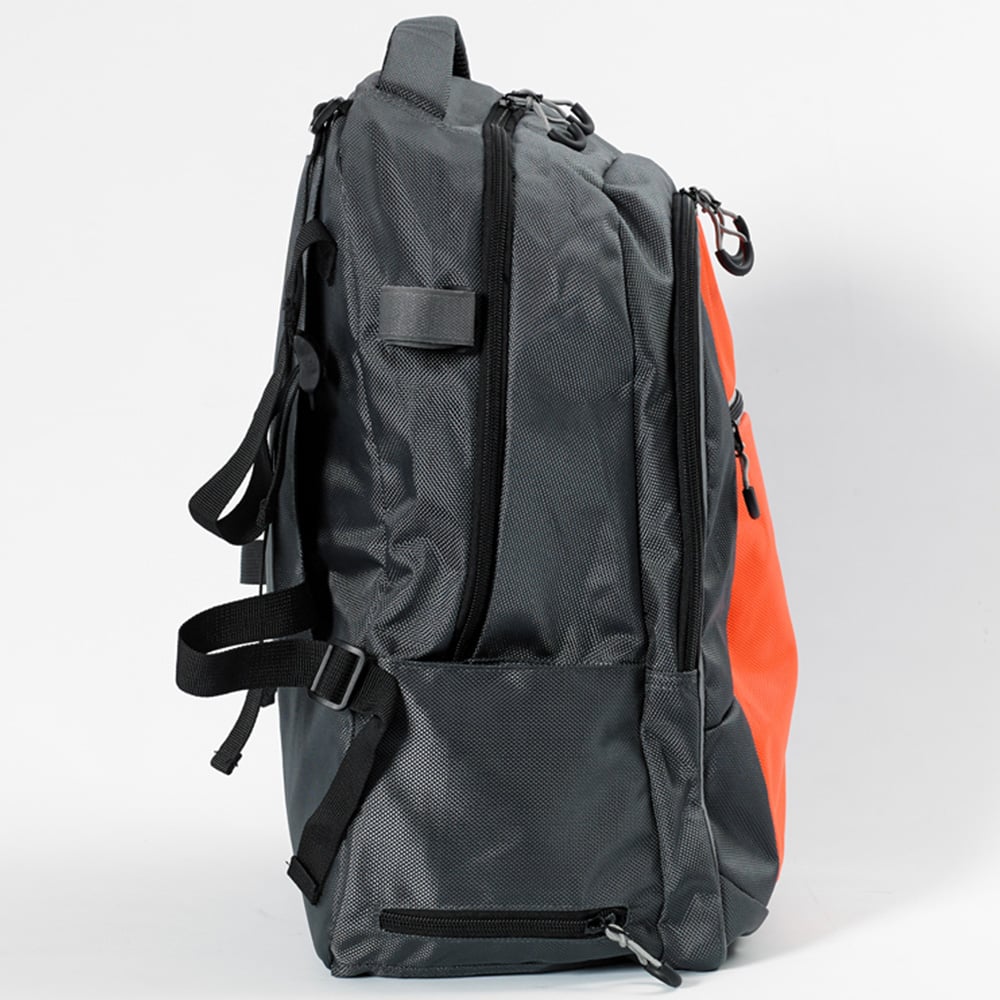 NRS Healthcare Grey and Orange High Visibility Wheelchair Bag Image 2