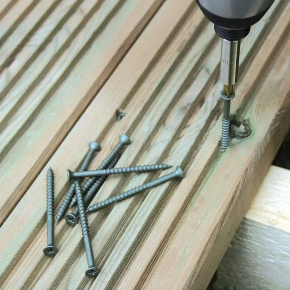 Power 6 x 6ft Timber Decking Kit With Handrails On 2 Sides Image 5