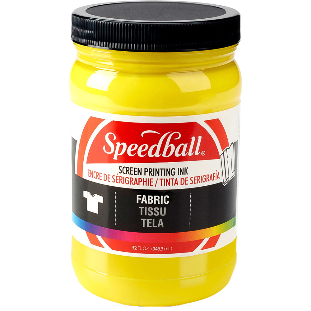 Speedball Yellow Fabric Screen Printing Ink 946.3ml Image