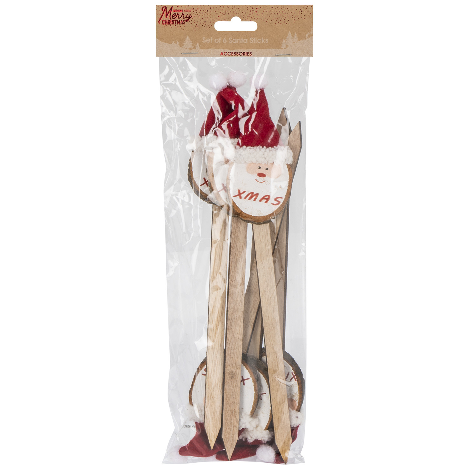 Pack of 6 Santa Sticks Image