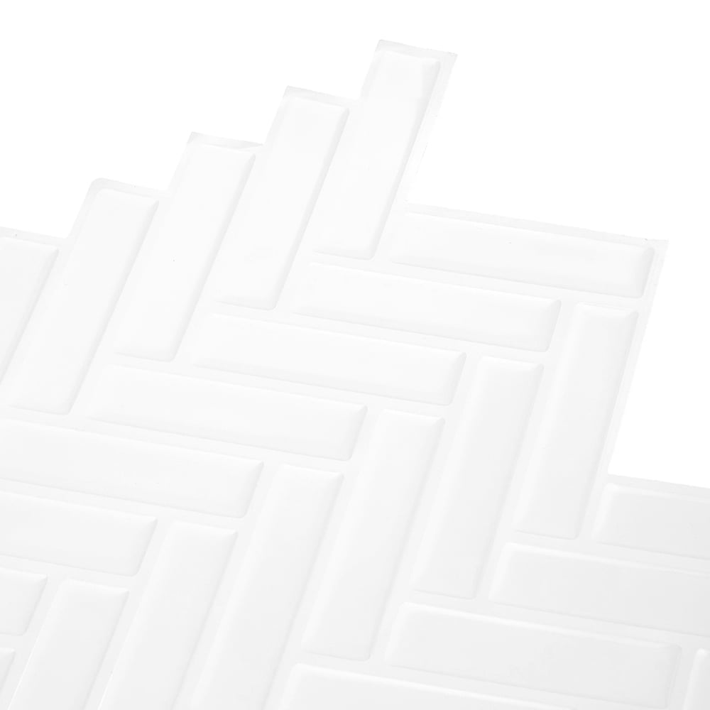 Living and Home White and Grey Self Adhesive Wall Sticker 10 Pack Image 5