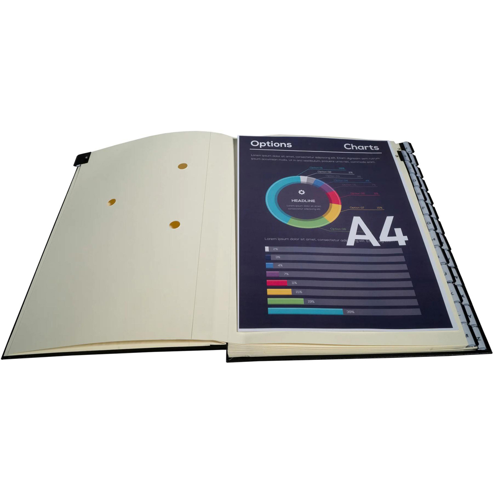 Exacompta A4 Black Multi-Part File Ordonator with 26 A-Z Tabs Image 3