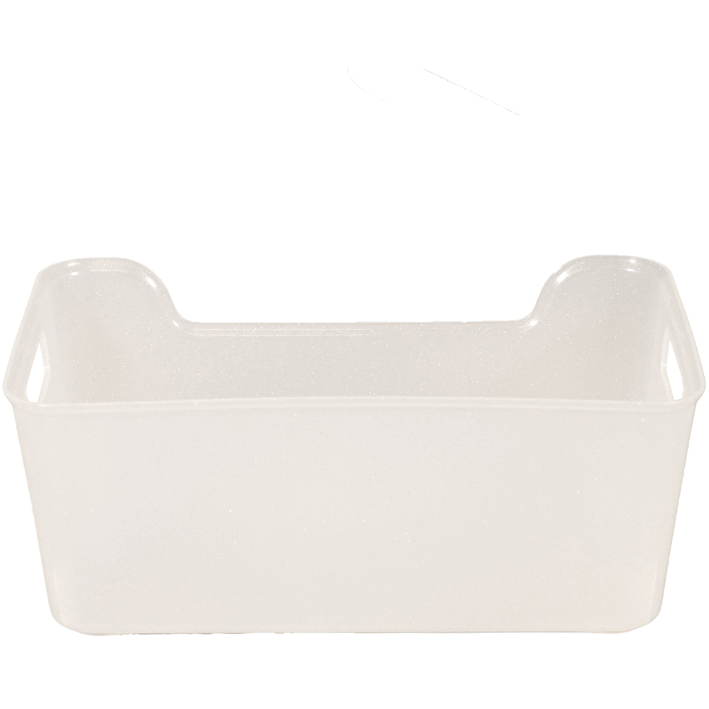 Glitter Extra Large Storage Basket White Image 6