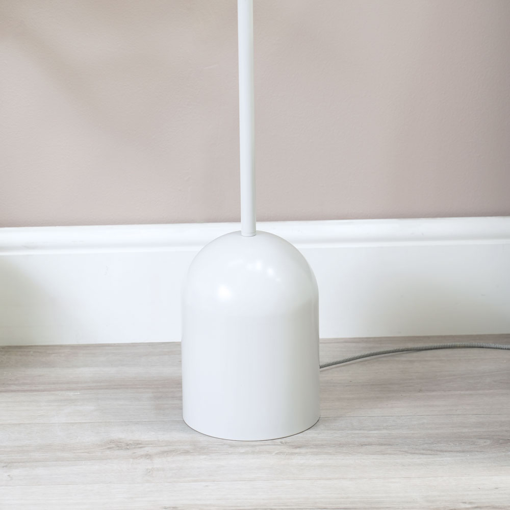 ValueLights Marlow 5 Way Oyster Grey Opaque Globe LED Floor Lamp Image 4