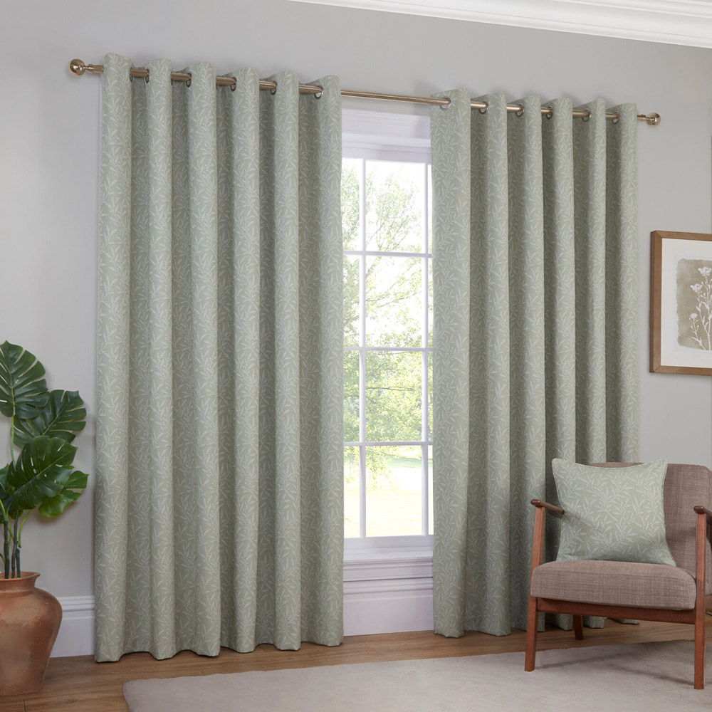 Laurel Blackout Curtain Green 168 x 229cm Image 2