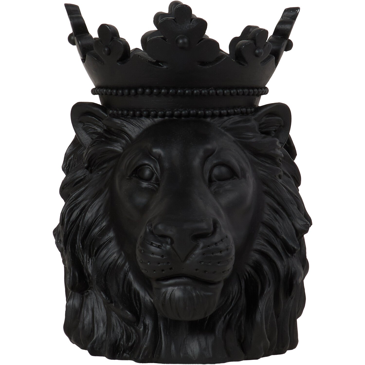 Lion Candle Holder - Black Image 1