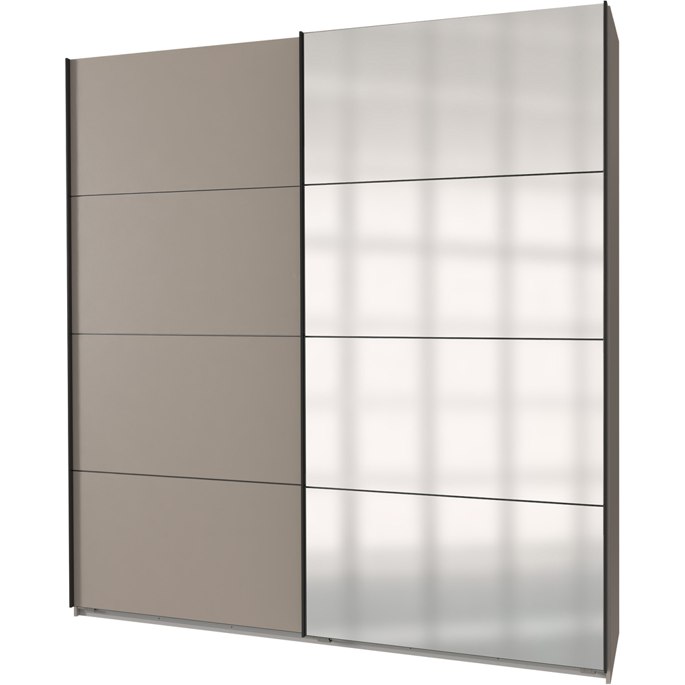 TJ'S Aalst 2 Sliding Door Sahara Grey Wardrobe Image 2